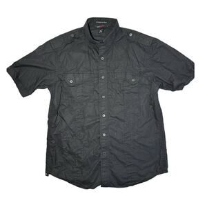 Artful Dodger Men's Black Button Up Size Large